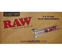 RAW Lot de 6 embouts plats en verre avec embout plat