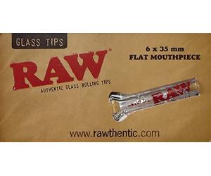 RAW Lot de 6 embouts plats en verre avec embout plat