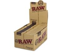 Raw Natural Papers + Tips 1 1/4 Connoisseur 32 Feuilles, Lot de 24