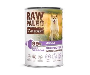 RAW PALEO Duck Boar Adult 400g aliments humides pour chiens à base de canard et de sanglier