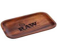 Raw Plateau à roulettes Small Wood – Bois 27,5 x 17,5 cm, Marron, M