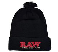RAW Rolling Papers Pom Pom Bonnet tricoté - Noir - taille unique