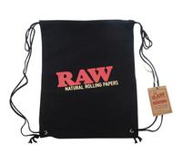RAW Sac à dos avec cordon réglable pour plus de confort et de praticité, pour le sport, la gym, l'école - Noir