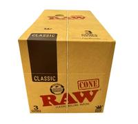 RAW Trendz Lot de 32 paquets de 3 cônes de papier à cigarettes pré-roulée grande taille, 32 Packs