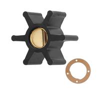 Raw Water Pump Impeller 500121GX, 6 Blade Marine Instruments Impeller, Replacement for Johnson F35B Series Pumps with Metal Core and Rubber Blades for Boats and Marine Engines