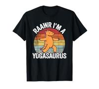 Rawar Je suis Un Yogasaurus Dinosaures Vintage Yoga T-Shirt
