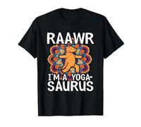 Rawar Je suis Un Yogasaurus Mandala Dinosaures Yoga T-Shirt