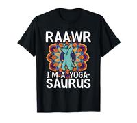 Rawar Je suis Un Yogasaurus Mandala Dinosaures Yoga T-Shirt