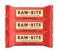 RAWBITE Barre de fruits & noix avec pomme et cannelle 3x50 g