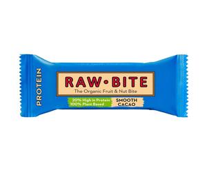 RAWBITE Barre protéinée aux fruits et noix Smooth Cacao 45 g