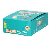 RAWBITE Barres protéinées cacahuètes caramel Barre 12x45 g