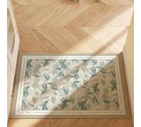Rawbmop Paillasson Interieur Entree Feuilles Vertes Paillasson Durable et antidérapant,Resistant Pluie Lavable,Entretien Simple,pour Chambre,Cuisine,Accessoires Maison Décoration80x120cm