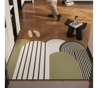 Rawbmop Paillasson Interieur Entree Géométrie Verte Paillasson Durable et antidérapant,Resistant Pluie Lavable,Entretien Simple,pour Chambre,Cuisine,Accessoires Maison Décoration50x80cm