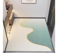 Rawbmop Paillasson Interieur Entree Géométrie Verte Paillasson Durable et antidérapant,Resistant Pluie Lavable,Entretien Simple,pour Chambre,Cuisine,Accessoires Maison Décoration50x80cm