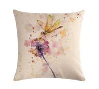 Rawbmop Taie Oreiller 70x70cm Fleurs d'encre Housses Coussins Carrés Decoratifs,avec Fermeture Éclair Invisible,Lavable Double Face,pour Chambre Salon Canapé Lit Décoration