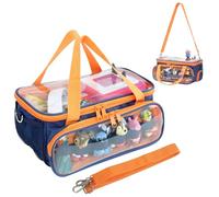 Raweao Étui pour Tonies Box, Sac de Transport pour Tonies Stockage Personnages, Ecouteurs, Station de Charge et Accessoires, Sac pour Tonies Figures pour Enfants (Bleu)