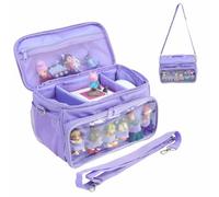 Raweao Sac Transport de Toniebox, Étui Rangement pour Tonies Box avec Bandoulière et Poignée, Grande Capacité Sac pour Tonies Box pour Enfants(Violet)