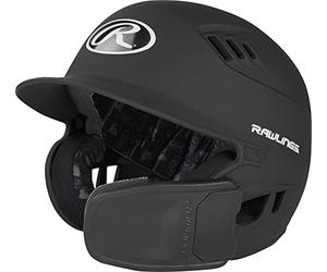 Rawlings 2022 R16 Reverse 1-Tone Baseball Batting Helmet, Senior, Matte Black