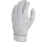 Rawlings BR51BY-W-90 Gants de Frappe de Baseball, Blanc, L