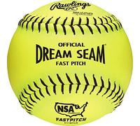 Rawlings C11BYLN NSA Lot de 12 balles de Softball avec Coutures surélevées