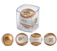 Rawlings | Duel Officiel 2024 World Series Yankees vs Dodgers | Ballon de Duel WS | Duel en Cuir Blanc/doré