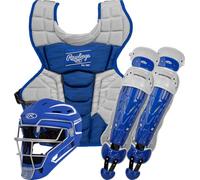 Rawlings | Ensemble de receveur de baseball Velo 2.0 | Certifié NOCSAE | Âge intermédiaire 12-15 ans | Bleu roi/blanc