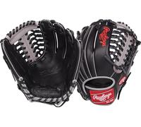 Rawlings | Foundation Gant de Baseball | Lancer Main Droite | 30,5 cm - Toile Trap-Eze modifiée | Noir/Gris