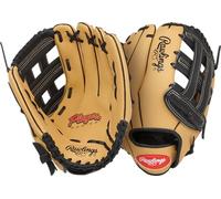 Rawlings | Gant de Baseball Player's Series Youth | 29,2 cm | Lancer Main Droite | Camel/Noir