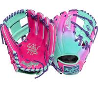Rawlings Gants de baseball Heart of the Hide Contour Fit | Série Funburst | Lancer main droite | 29,2 cm | Pro I Web | Speedshell - Berry/Mint