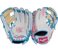 Rawlings | Heart of the Hide Fastpitch Gant de softball | 29,84 cm | I Web | Lancer main droite | Blanc/Rose