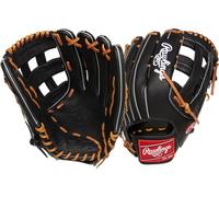 Rawlings | Heart of the hide Gant de baseball traditionnel | Lancé main droite | 32,4 cm - Pro H-Web | Noir