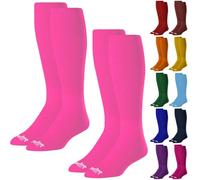 Rawlings Lot de 2 paires de chaussettes de baseball (taille M/rose)