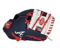 Rawlings | MLB Players Glove Series | Gants de Baseball T-Ball et Jeunes | Atlanta Braves | Bleu Marine | 3 m