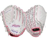 Rawlings | Players Series Gant de Softball pour Enfant | Lancé Main Droite | 25,4 cm - Toile de Panier | Blanc/Licorne