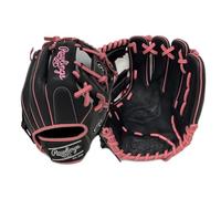 Rawlings R9 Gant de baseball 29 cm I Web Noir Rose Main droite