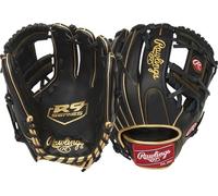 Rawlings R9204-2bg-3/0 Gant de Baseball Garçon, 29,2 cm-Motif 200-Noir/doré, 11.5 inch