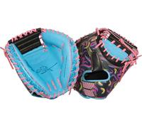 Rawlings | REV1X Series Gant de baseball 86,4 cm | Main droite | Bleu Columbia/Noir