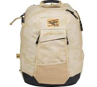 Rawlings | Sac à Dos Gold Collection | Utilisation Hors Terrain pour entraîneur/Joueur | Housse pour Ordinateur Portable | Camouflage Sable