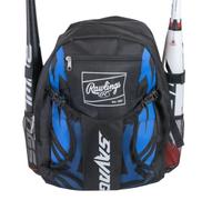 Rawlings Sac à Dos Savage pour équipement | T-Ball/Baseball/Softball | Noir/Royal