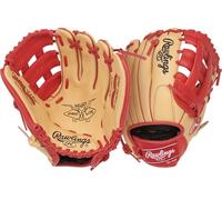 Rawlings | Select Pro Lite Series Corbin Carrol Gant de Baseball pour Enfant | 27,9 cm | Main Droite | Camel/écarlate