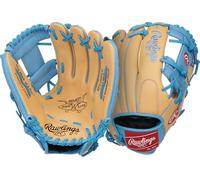 Rawlings | Select Pro Lite Series Francisco Lindor Gant de Baseball pour Enfant | 29,2 cm | Main Droite | Camel/Bleu Columbia
