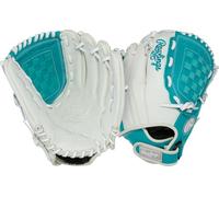 Rawlings | Shut Out Series Gant de Softball | 29,2 cm | Main Droite | Blanc/Bleu Sarcelle