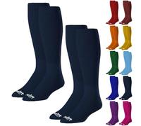 Rawlings SOCL-BLU Lot de 2 Paires de Chaussettes de Baseball Taille L/Bleu Roi