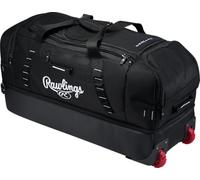 Rawlings YADI2 Sac de Baseball à roulettes Noir
