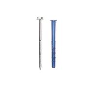 Rawlplug Chevilles nylon longues FF1 Ø10×120 mm vis tête hexagonale boîte 25 pièces