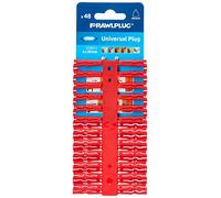 Rawlplug 68515 Lot de 48 cartes Uno Plug Rouge 6 x 28 mm