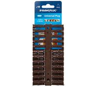 Rawlplug 68555 Lot de 48 cartes Uno Plug 7 x 30 mm Marron