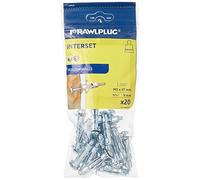 Lot de 20 ancrages pour murs creux Rawlplug M5 x 37mm