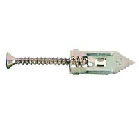 Rawlplug TAP-IT Lot de 100 chevilles en métal pour plaque de plâtre | Cheville et vis 12 x 30 mm | Chevilles pour murs en plâtre | Fixations murales à cavité | Fixation en acier avec construction