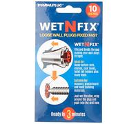 Rawlplug WetNFix Lot de 10 chevilles de fixation murale pour trous à fixation rapide pour trous surdimensionnés Convient pour maçonnerie, bois et plaques de plâtre Blanc